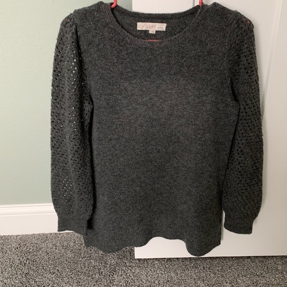 loft gray sweater